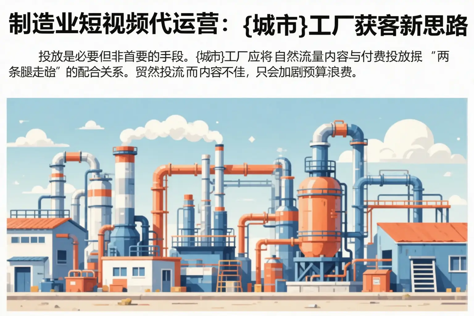 制造业短视频代运营：献县工厂获客新思路